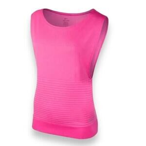 Nike Womens Tank Top Dri Fit Stretchy Pullover Workout Athletic Pink Medium
